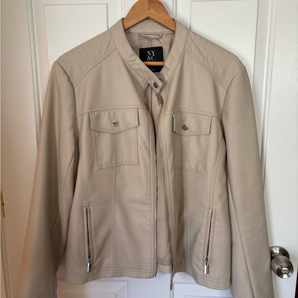 New York & Company Faux Leather Jacket